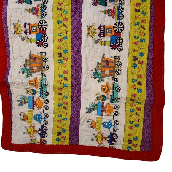 Thomas and Friends and Monsters Handmade Blanket 40"x22" - Picture 5 of 8